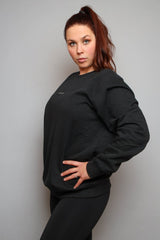 Casual Crewneck svart dame - Sparxwear