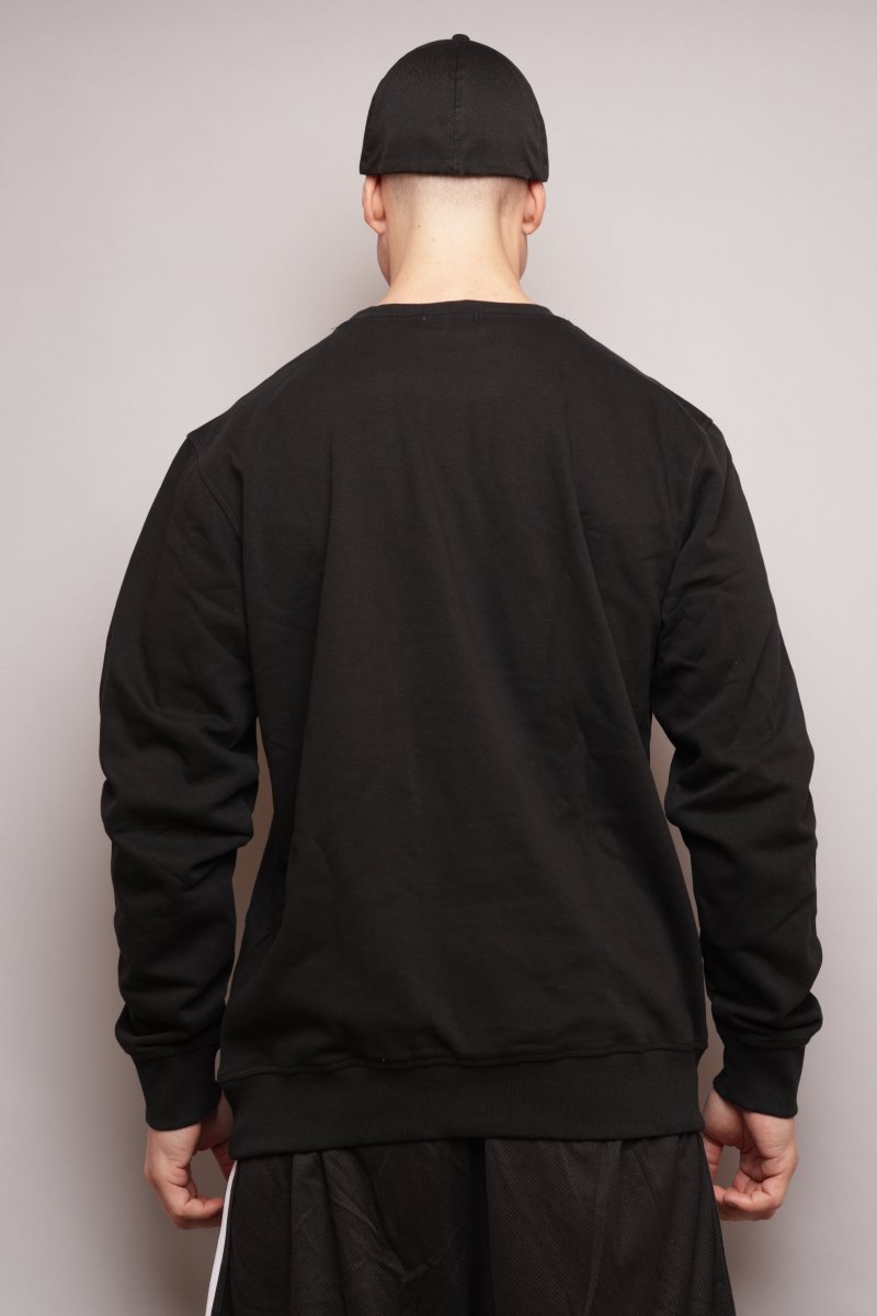 Casual Crewneck svart herre - Sparxwear