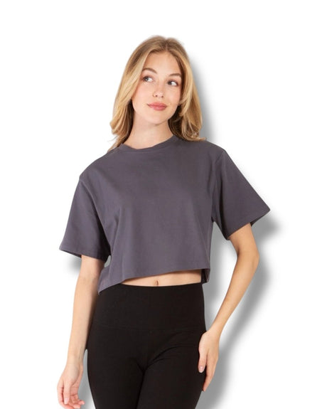 Over Sized Cropped T - skjorte - Sparxwear