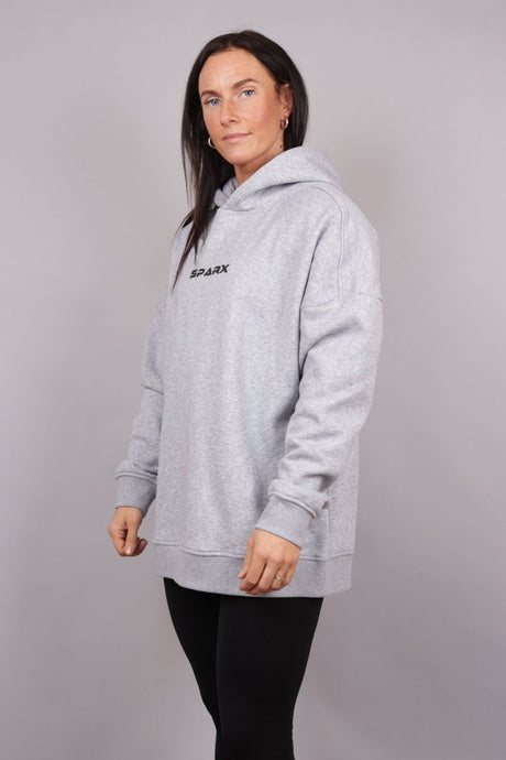 Oversized hettegenser grå - Sparxwear